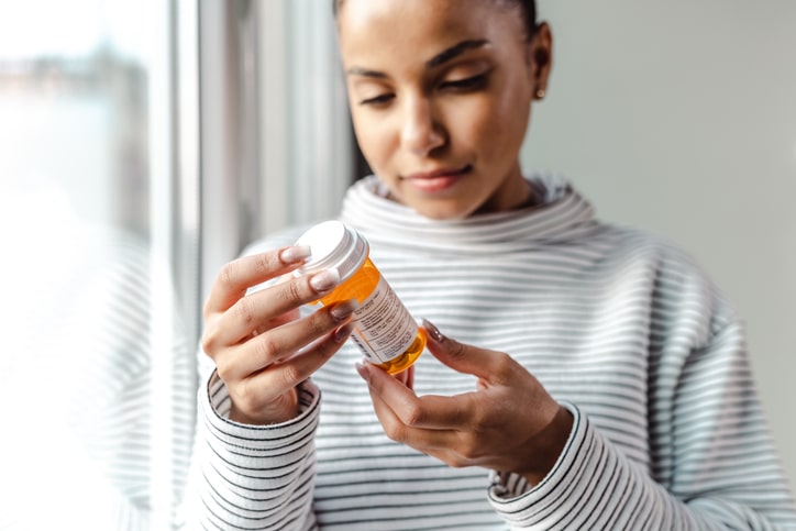 woman and medication